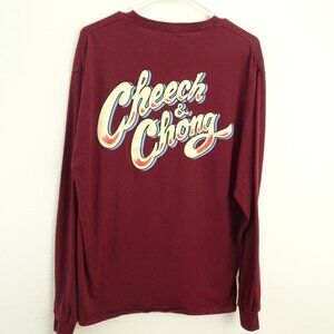 Cheech & Chong Long Sleeve Men's T-Shirt Large Purple